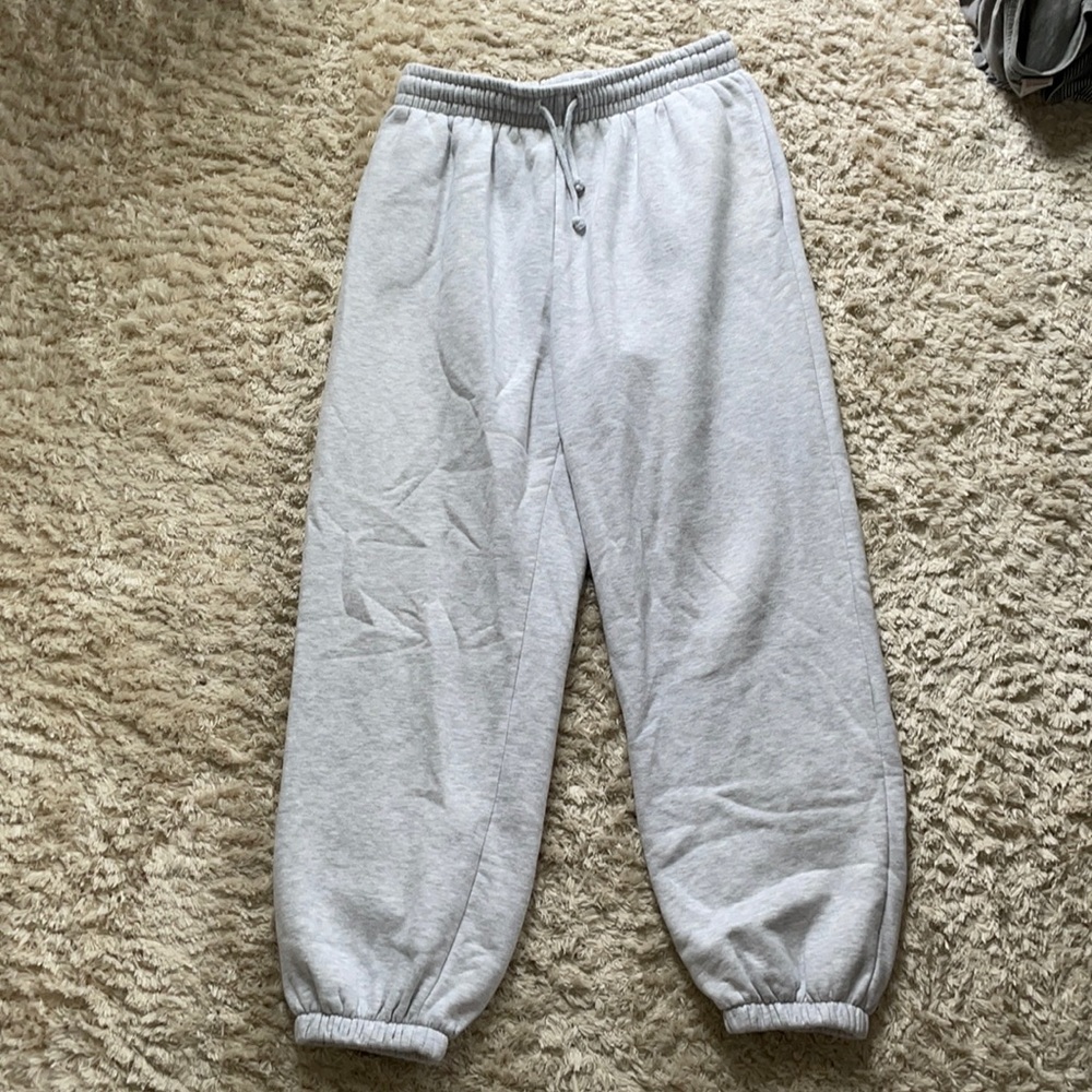 Grey sweatpants